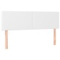 vidaXL Κρεβάτι Boxspring με Στρώμα Λευκό 140x200εκ.από Συνθετικό Δέρμα