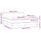 vidaXL Κρεβάτι Boxspring με Στρώμα Γκρι 180x200 εκ. Συνθετικό Δέρμα