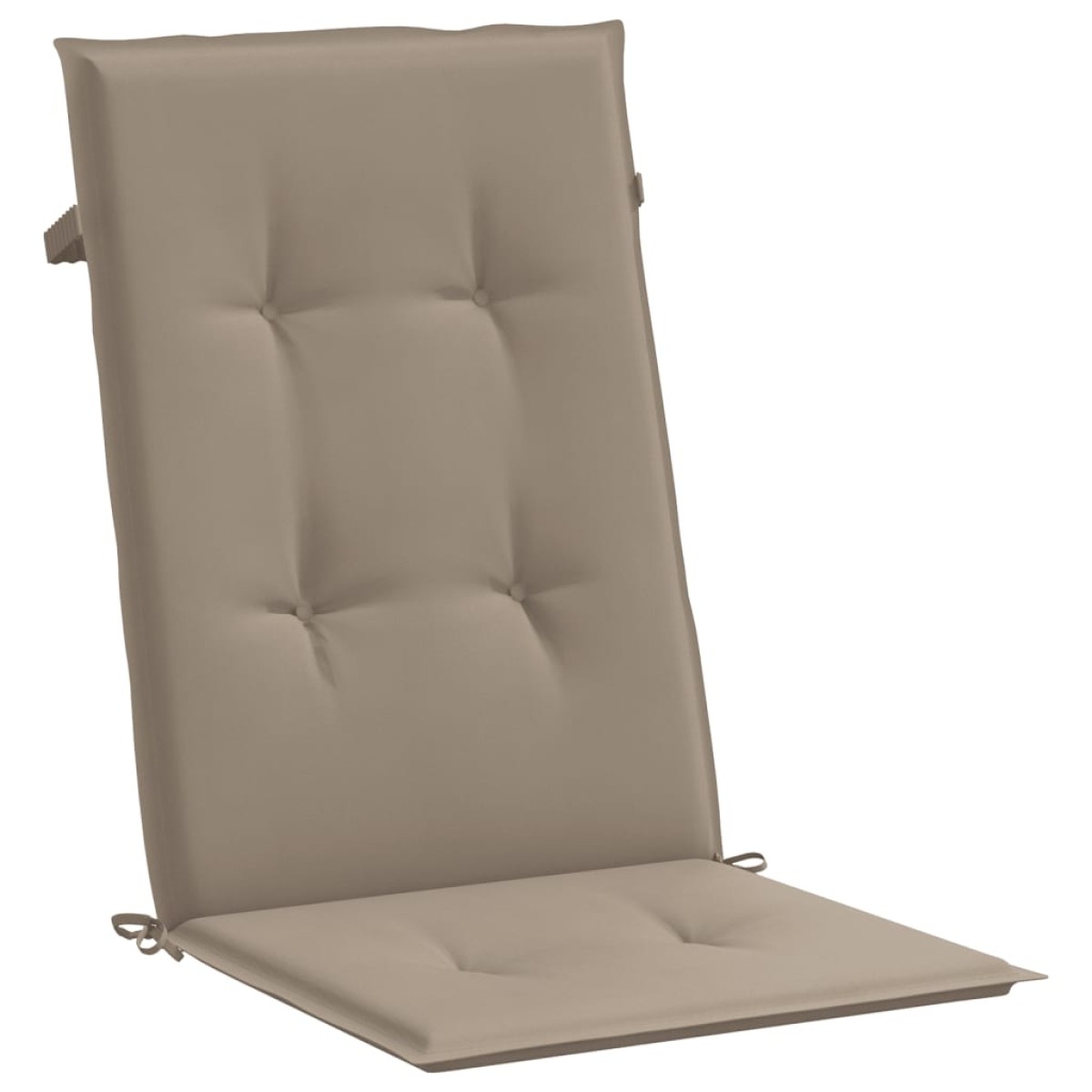 vidaXL Μαξιλάρια Καρέκλας Κήπου με Πλάτη 6 τεμ. Taupe 120x50x3 εκ.