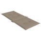 vidaXL Μαξιλάρια Καρέκλας Κήπου με Πλάτη 6 τεμ. Taupe 120x50x3 εκ.