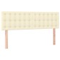 vidaXL Κρεβάτι Boxspring με Στρώμα Κρεμ 140x200εκ. από Συνθετικό Δέρμα