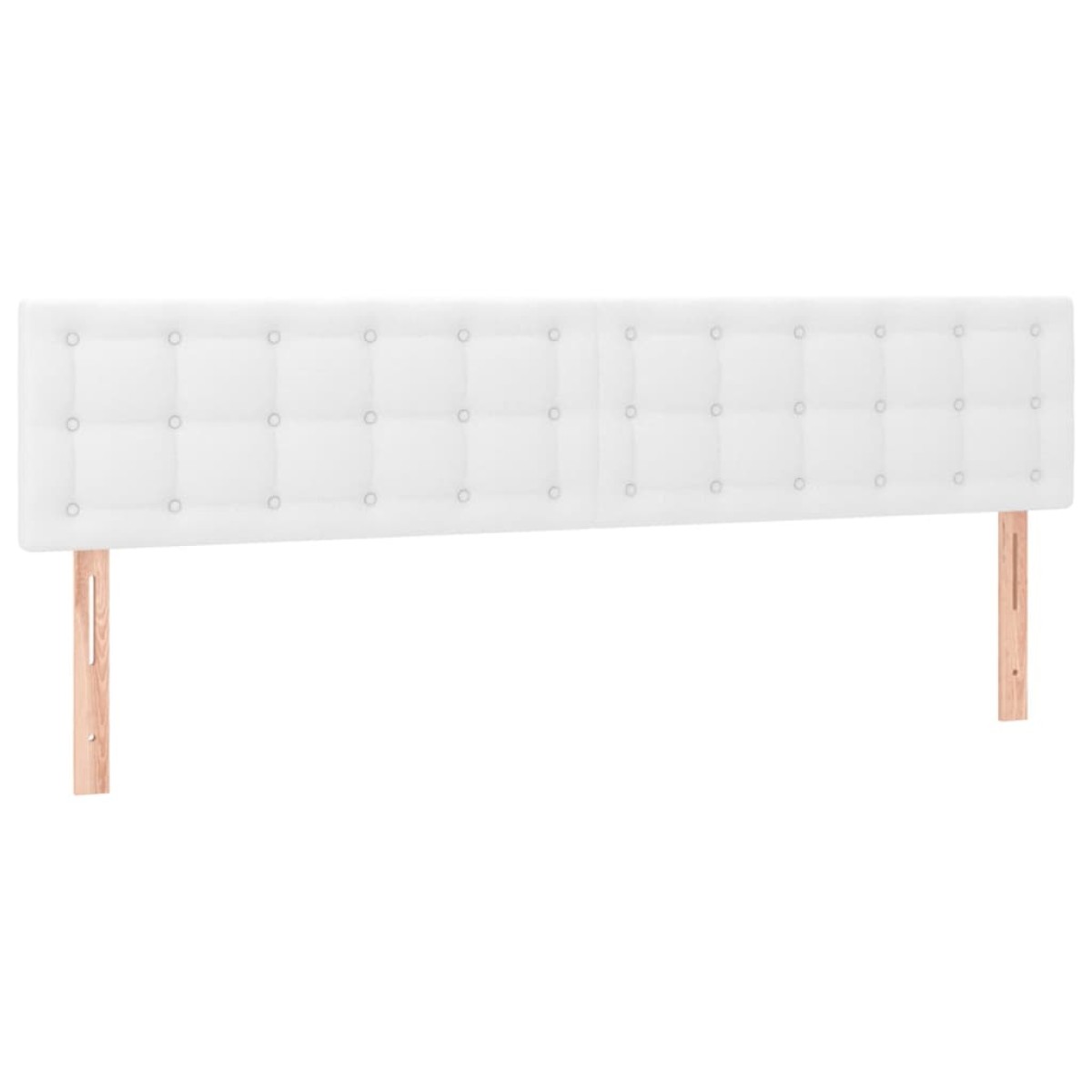 vidaXL Κρεβάτι Boxspring με Στρώμα Λευκό 180x200 εκ. Συνθετικό Δέρμα