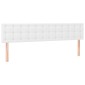 vidaXL Κρεβάτι Boxspring με Στρώμα Λευκό 180x200 εκ. Συνθετικό Δέρμα