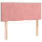 vidaXL Κρεβάτι Boxspring με Στρώμα Ροζ 90x190 εκ. Βελούδινο