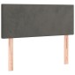 vidaXL Κρεβάτι Boxspring με Στρώμα Σκούρο Γκρι 120x200 εκ. Βελούδινο