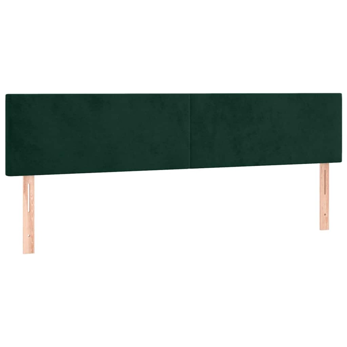 vidaXL Κρεβάτι Boxspring με Στρώμα Σκούρο Πράσινο 160x200εκ. Βελούδινο