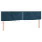 vidaXL Κρεβάτι Boxspring με Στρώμα Σκούρο Μπλε 160x200 εκ. Βελούδινο