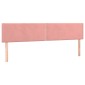 vidaXL Κρεβάτι Boxspring με Στρώμα Ροζ 180x200 εκ. Βελούδινο