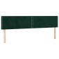 vidaXL Κρεβάτι Boxspring με Στρώμα Σκούρο Πράσινο 200x200εκ. Βελούδινο