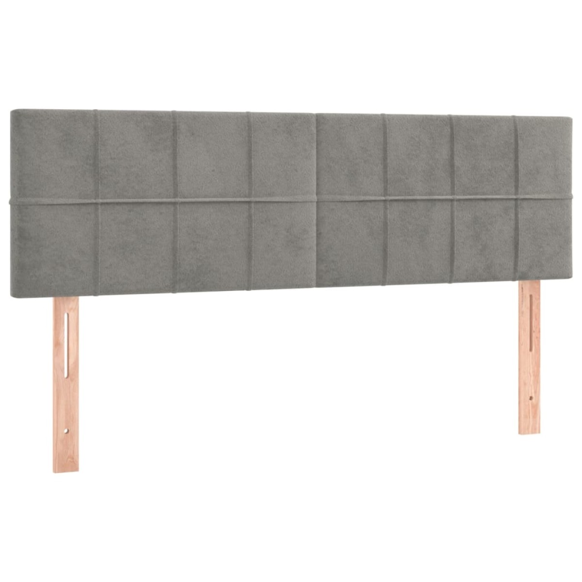 vidaXL Κρεβάτι Boxspring με Στρώμα Ανοιχτό Γκρι 140x190 εκ. Βελούδινο