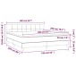 vidaXL Κρεβάτι Boxspring με Στρώμα Μαύρο 160x200 εκ. Βελούδινο