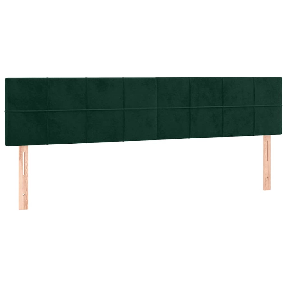 vidaXL Κρεβάτι Boxspring με Στρώμα Σκούρο Πράσινο 160x200εκ. Βελούδινο