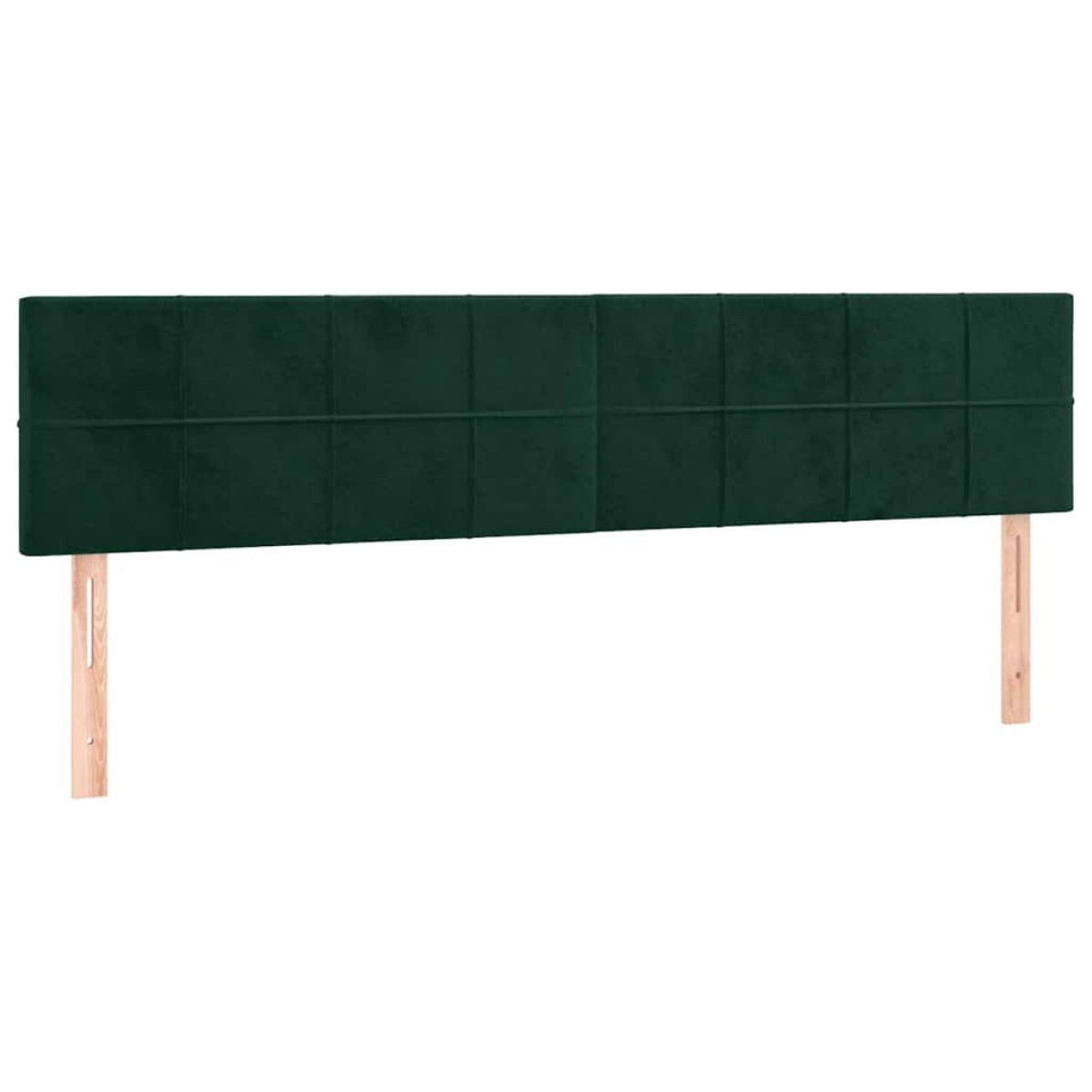 vidaXL Κρεβάτι Boxspring με Στρώμα Σκούρο Πράσινο 200x200εκ. Βελούδινο