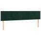 vidaXL Κρεβάτι Boxspring με Στρώμα Σκούρο Πράσινο 180x200εκ. Βελούδινο