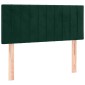 vidaXL Κρεβάτι Boxspring με Στρώμα Σκούρο Πράσινο 90x190 εκ. Βελούδινο