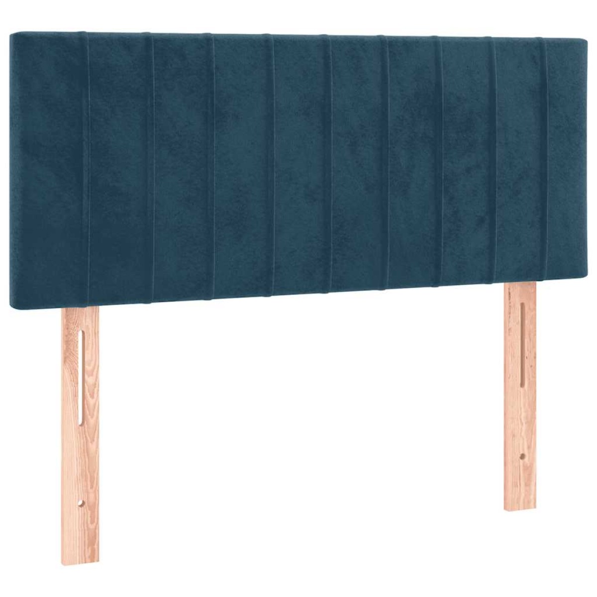vidaXL Κρεβάτι Boxspring με Στρώμα Σκούρο Μπλε 90x190 εκ. Βελούδινο