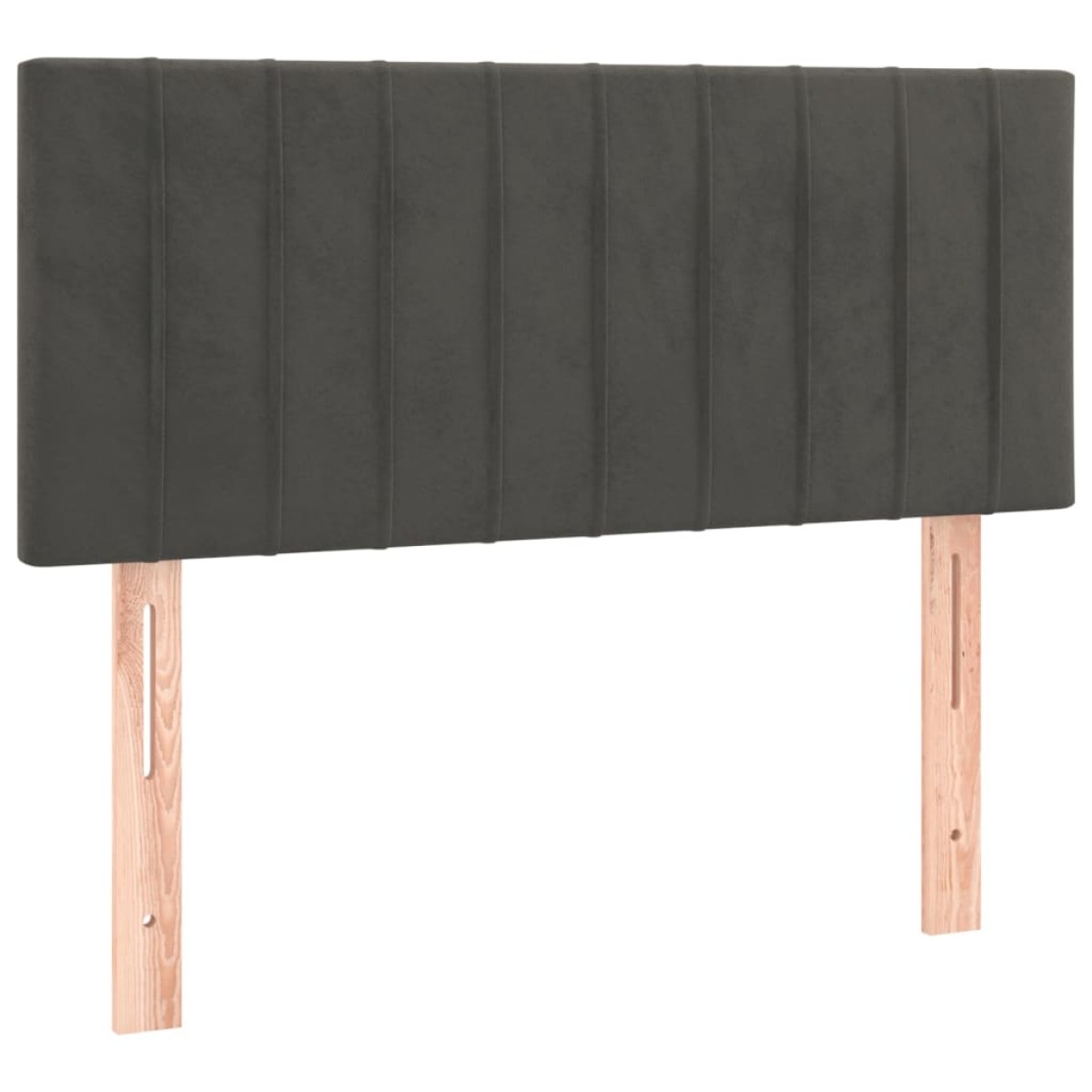 vidaXL Κρεβάτι Boxspring με Στρώμα Σκούρο Γκρι 120x200 εκ. Βελούδινο