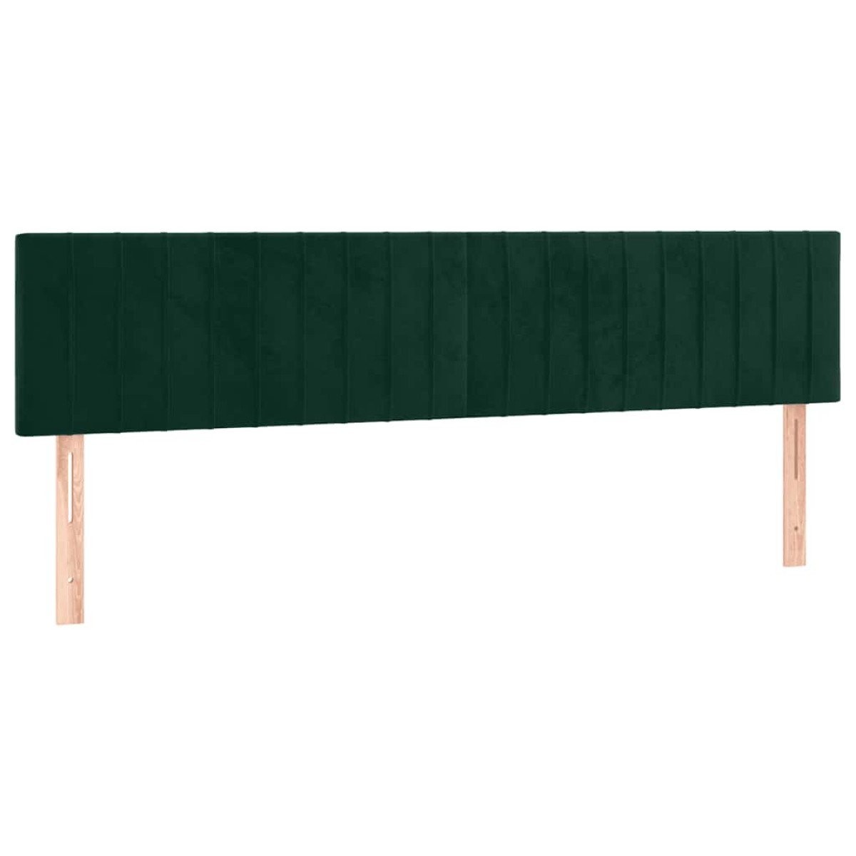 vidaXL Κρεβάτι Boxspring με Στρώμα Σκούρο Πράσινο 160x200εκ. Βελούδινο