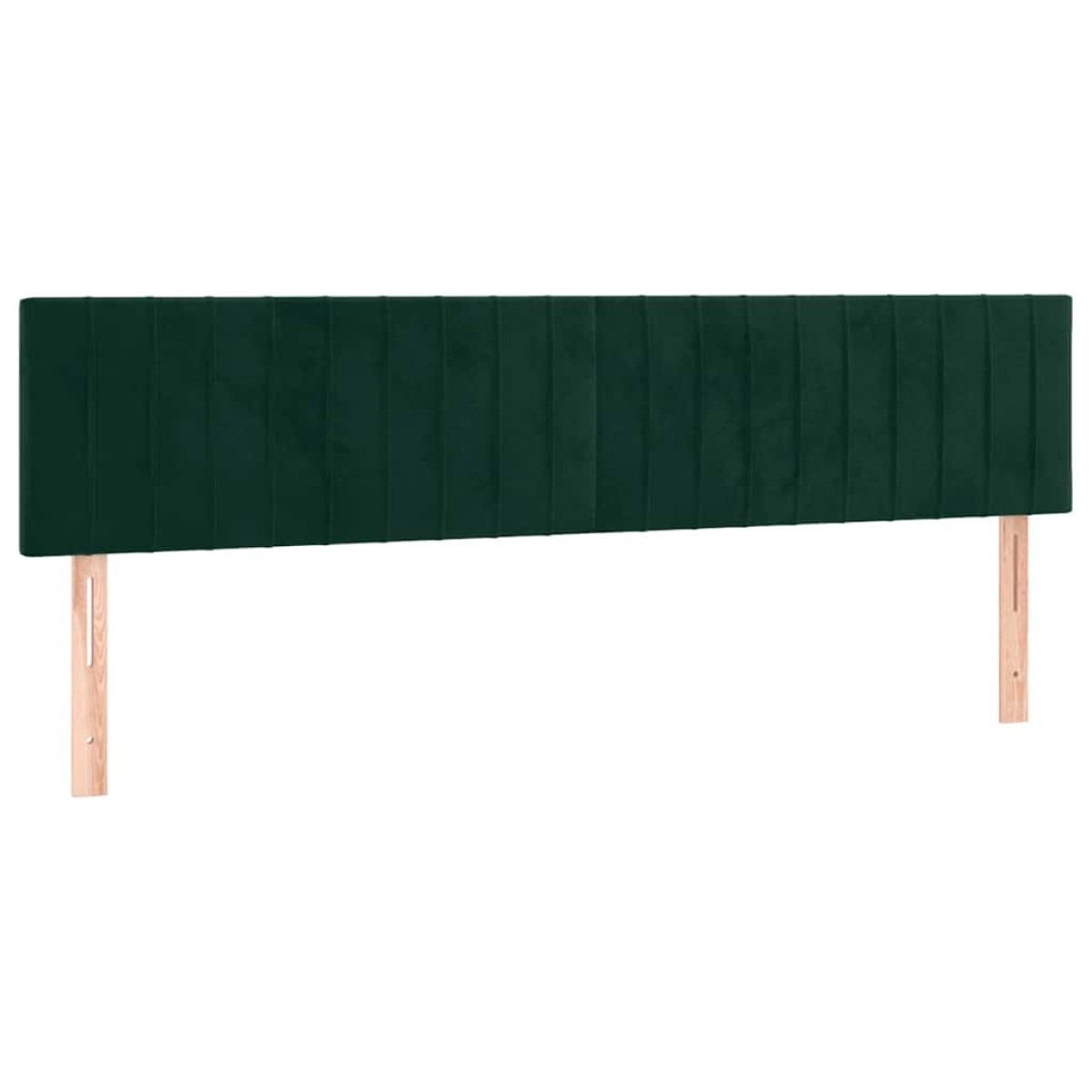 vidaXL Κρεβάτι Boxspring με Στρώμα Σκούρο Πράσινο 180x200εκ. Βελούδινο