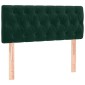 vidaXL Κρεβάτι Boxspring με Στρώμα Σκούρο Πράσινο 100x200εκ. Βελούδινο