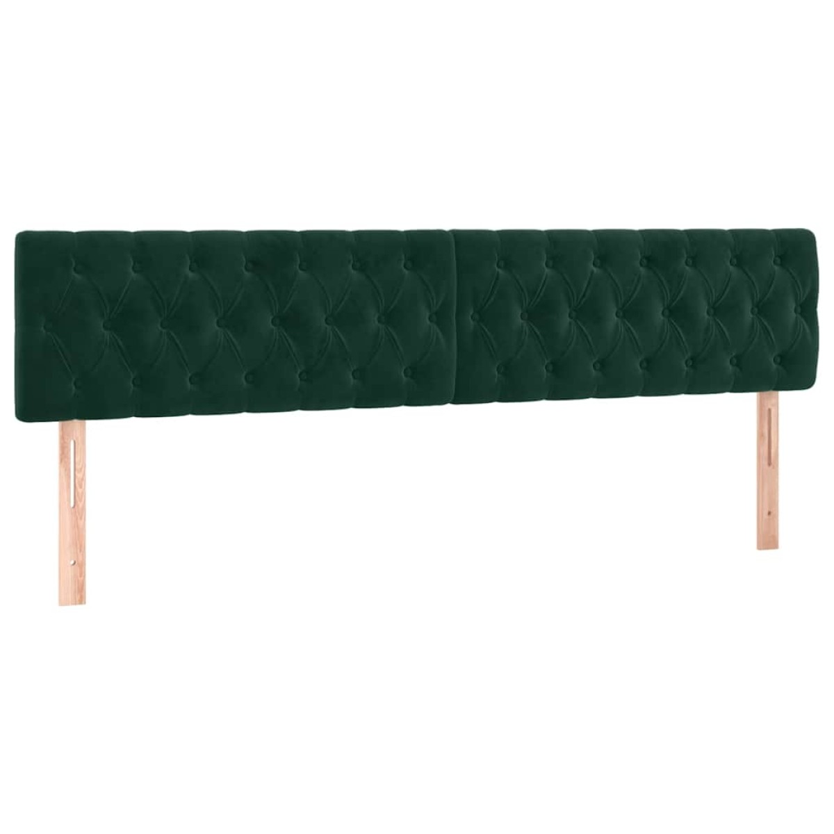 vidaXL Κρεβάτι Boxspring με Στρώμα Σκούρο Πράσινο 180x200εκ. Βελούδινο