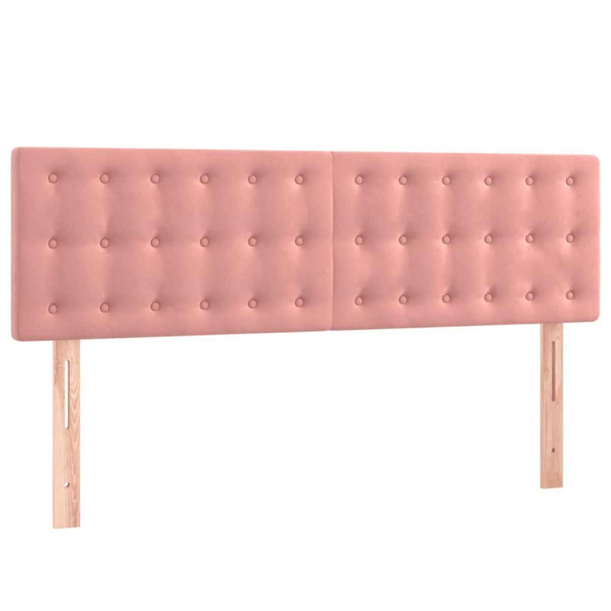 vidaXL Κρεβάτι Boxspring με Στρώμα Ροζ 140x200 εκ. Βελούδινο