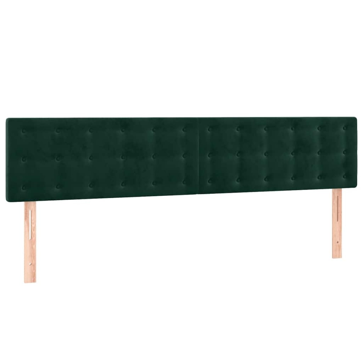 vidaXL Κρεβάτι Boxspring με Στρώμα Σκούρο Πράσινο 160x200εκ. Βελούδινο