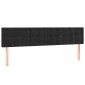 vidaXL Κρεβάτι Boxspring με Στρώμα Μαύρο 180x200 εκ. Βελούδινο
