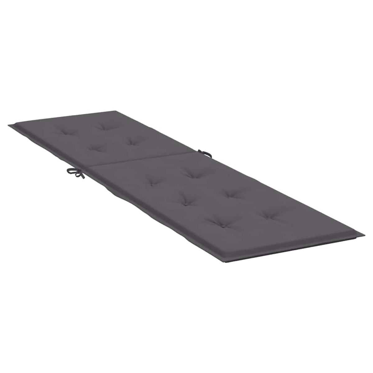 vidaXL Μαξιλάρι Ξαπλώστρας Ανθρακί (75+105) x 50 x 3 εκ.
