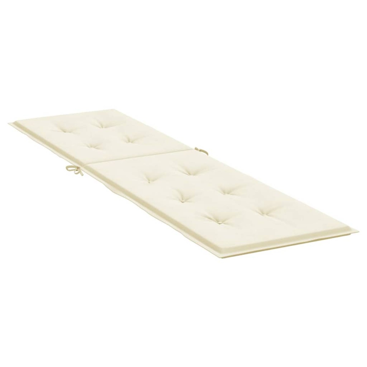 vidaXL Μαξιλάρι Σεζλόνγκ Κρεμ (75+105) x 50 x 3 εκ.