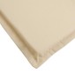 vidaXL Μαξιλάρι Σεζλόνγκ Μπεζ (75+105) x 50 x 3 εκ.