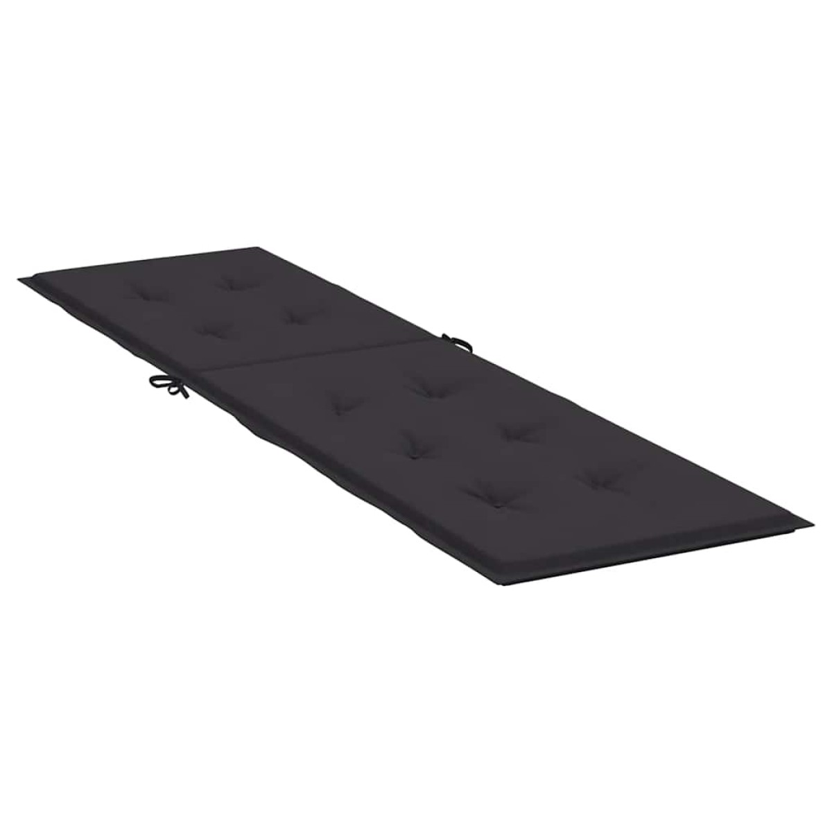 vidaXL Μαξιλάρι Σεζλόνγκ Μαύρο (75+105) x 50 x 3 εκ.
