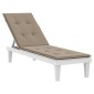 vidaXL Μαξιλάρι Σεζλόνγκ Taupe (75+105) x 50 x 3 εκ.