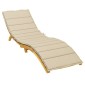 vidaXL Μαξιλάρι Ξαπλώστρας Μπεζ 200 x 50 x 3 εκ. από Ύφασμα Oxford
