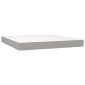 vidaXL Κρεβάτι Boxspring με Στρώμα Αν. Πράσινο 160x200εκ Υφασμάτινο