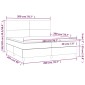 vidaXL Κρεβάτι Boxspring με Στρώμα Κρεμ 200x200 εκ. Συνθετικό Δέρμα