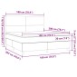 vidaXL Κρεβάτι Boxspring με Στρώμα Σκούρο Πράσινο 180x200εκ. Βελούδινο