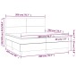 vidaXL Κρεβάτι Boxspring με Στρώμα Σκούρο Πράσινο 200x200εκ. Βελούδινο