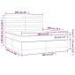 vidaXL Κρεβάτι Boxspring με Στρώμα Σκούρο Πράσινο 160x200εκ. Βελούδινο
