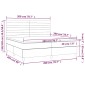 vidaXL Κρεβάτι Boxspring με Στρώμα Σκούρο Πράσινο 200x200εκ. Βελούδινο