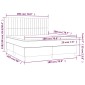 vidaXL Κρεβάτι Boxspring με Στρώμα Σκούρο Πράσινο 180x200εκ. Βελούδινο