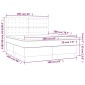 vidaXL Κρεβάτι Boxspring με Στρώμα Σκούρο Πράσινο 160x200εκ. Βελούδινο