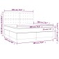 vidaXL Κρεβάτι Boxspring με Στρώμα Σκούρο Πράσινο 180x200εκ. Βελούδινο
