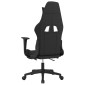 vidaXL Καρέκλα Gaming Μαύρη & Taupe Υφασμάτινη με Υποπόδιο