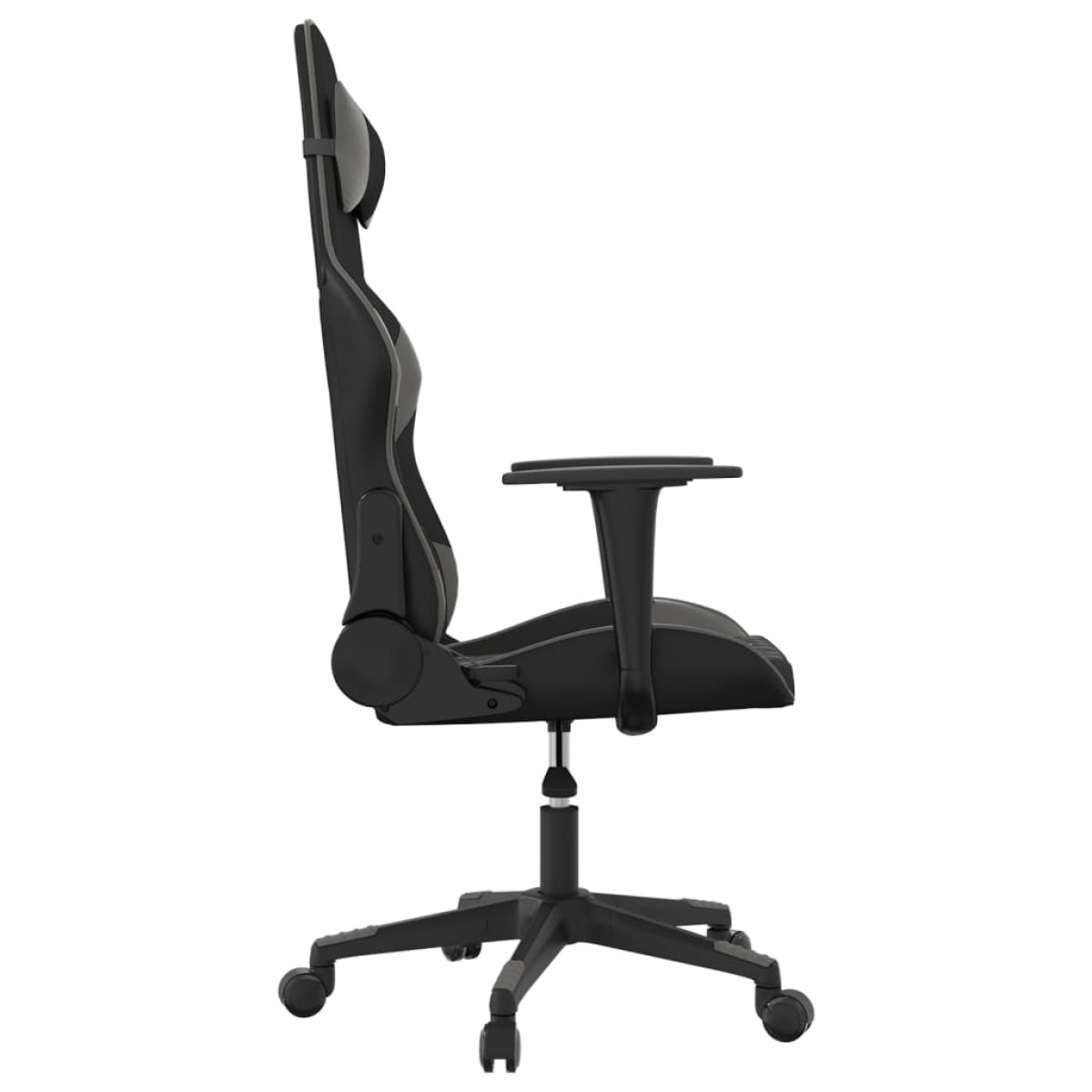 vidaXL Καρέκλα Gaming Μαύρο/Γκρι από Συνθετικό Δέρμα