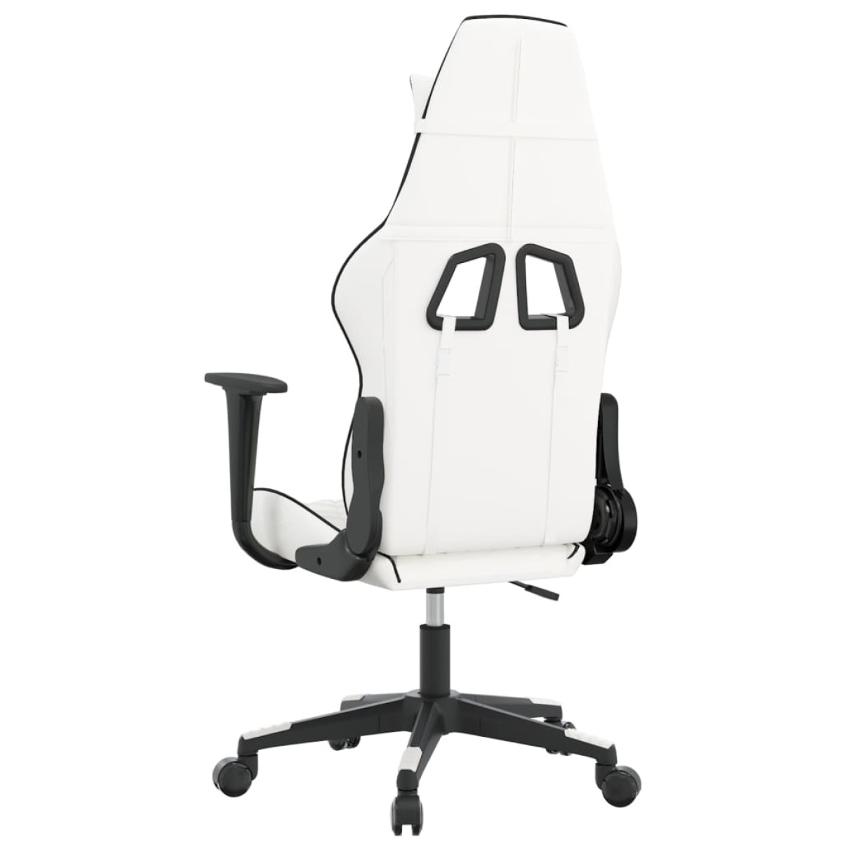vidaXL Καρέκλα Gaming Λευκό/Μαύρο από Συνθετικό Δέρμα