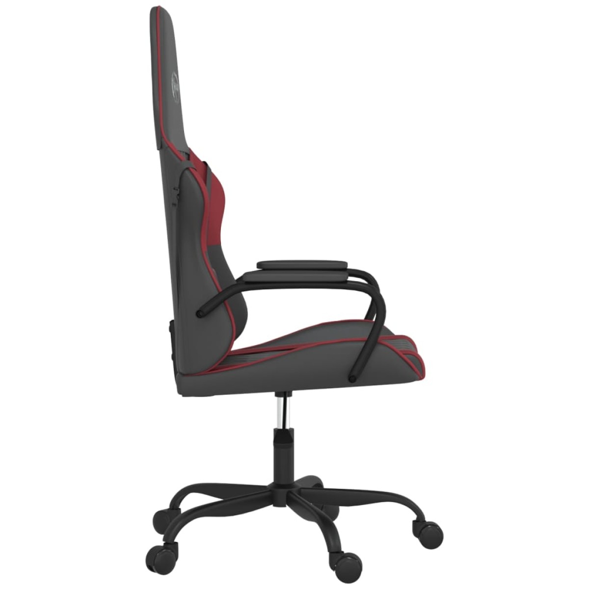 vidaXL Καρέκλα Gaming Μαύρο/Μπορντό από Συνθετικό Δέρμα