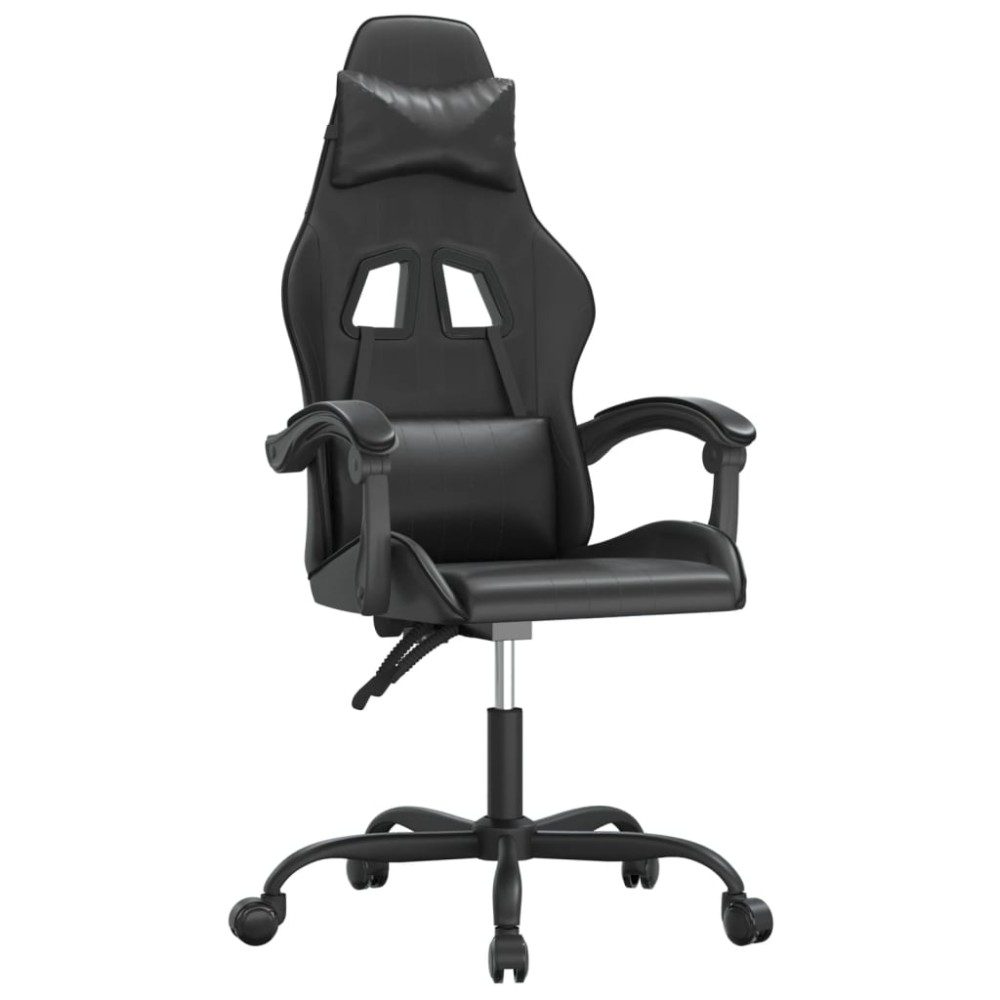 vidaXL Καρέκλα Gaming Μαύρη από Συνθετικό Δέρμα