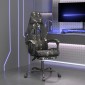 vidaXL Καρέκλα Gaming Μασάζ Υποπόδιο Μαύρο/Παραλλαγή Συνθετικό Δέρμα