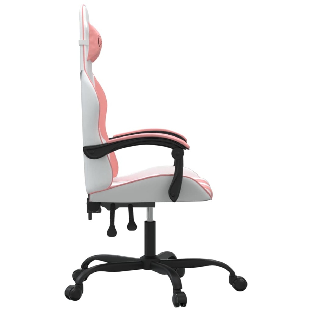 vidaXL Καρέκλα Gaming Λευκό και Ροζ από Συνθετικό Δέρμα